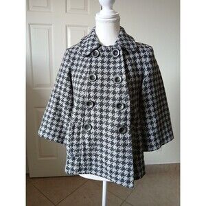 Frfx Collection Womens Blazer Coat Gray 3/4 Sleeve Size Small